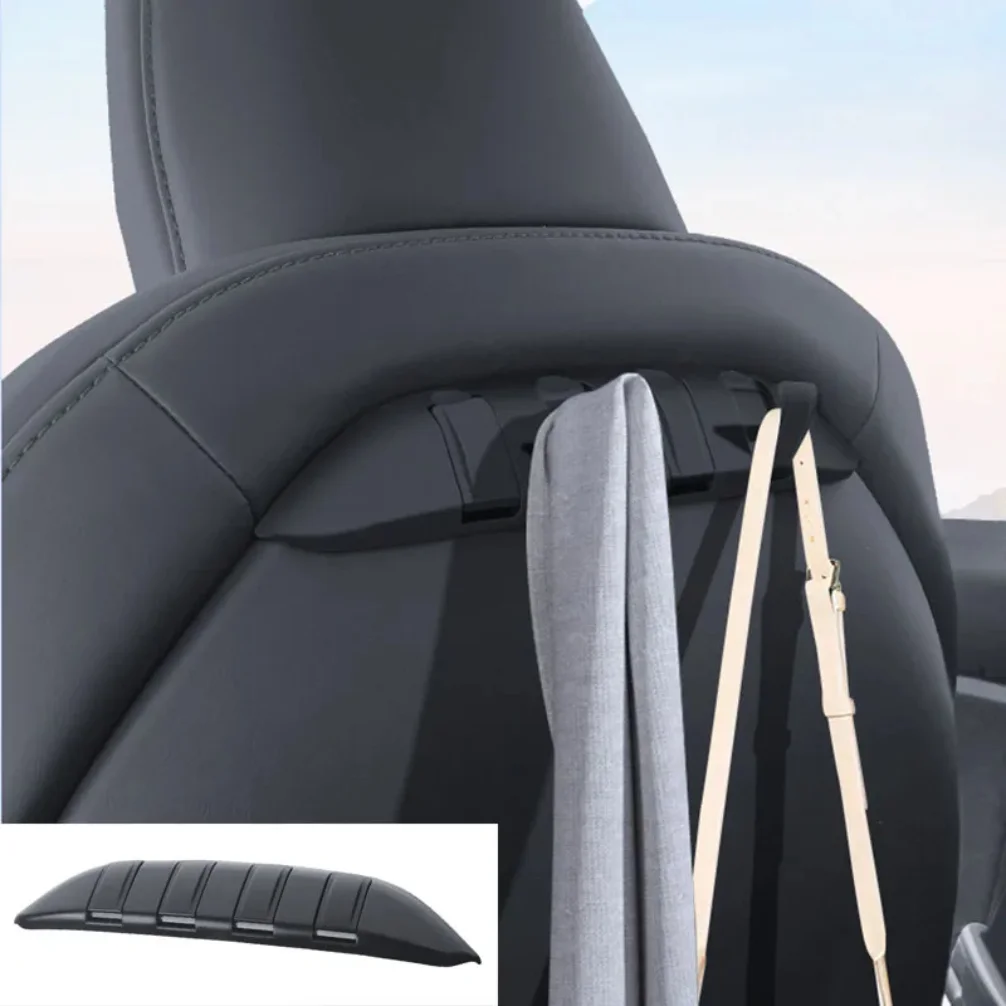 For Tesla Model 3 Y Car Seat Hidden Hooks Purse Bag Hanger Back Seater Headrest Bracket Hanger Car Accessories