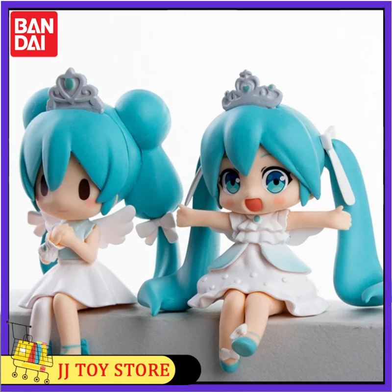 Hot Anime Figure Hatsune Miku Cute Q Version Kawaii Pvc Model Statue Toys Surrounding Car Decoration Collectible Children Gift