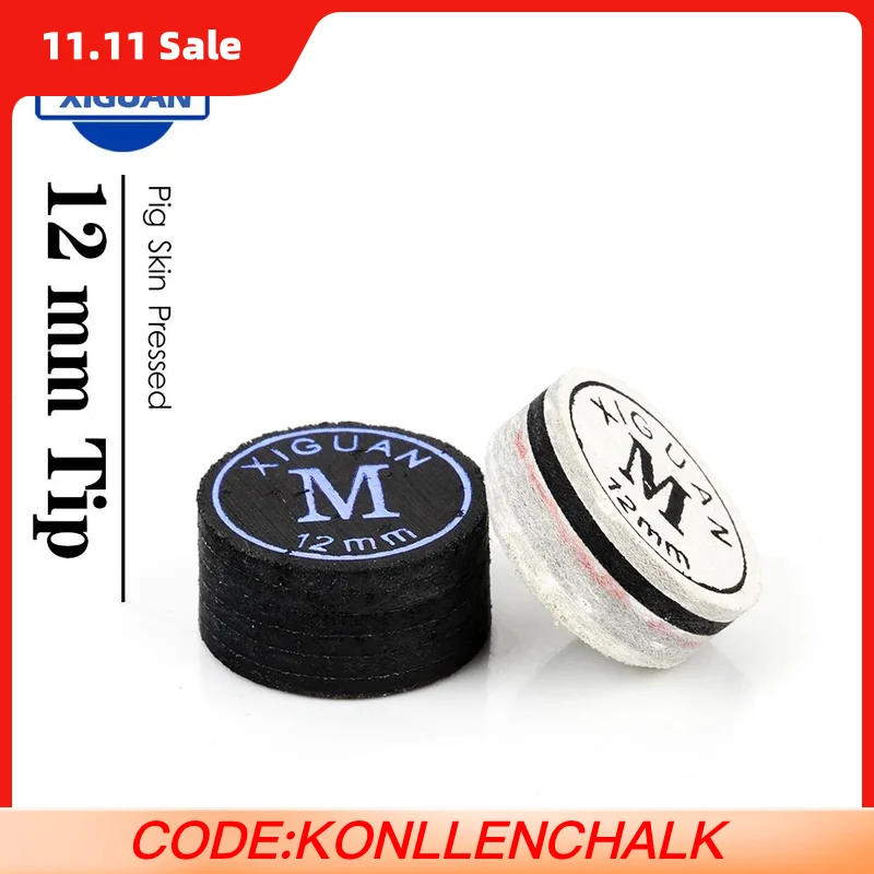 

Xiguan Tip Carom Cue Billiard Tip 14mm Tip 4/6 Layers Carom Cue Billards Tip Professional Carom Tip Durable Billiard Accessories