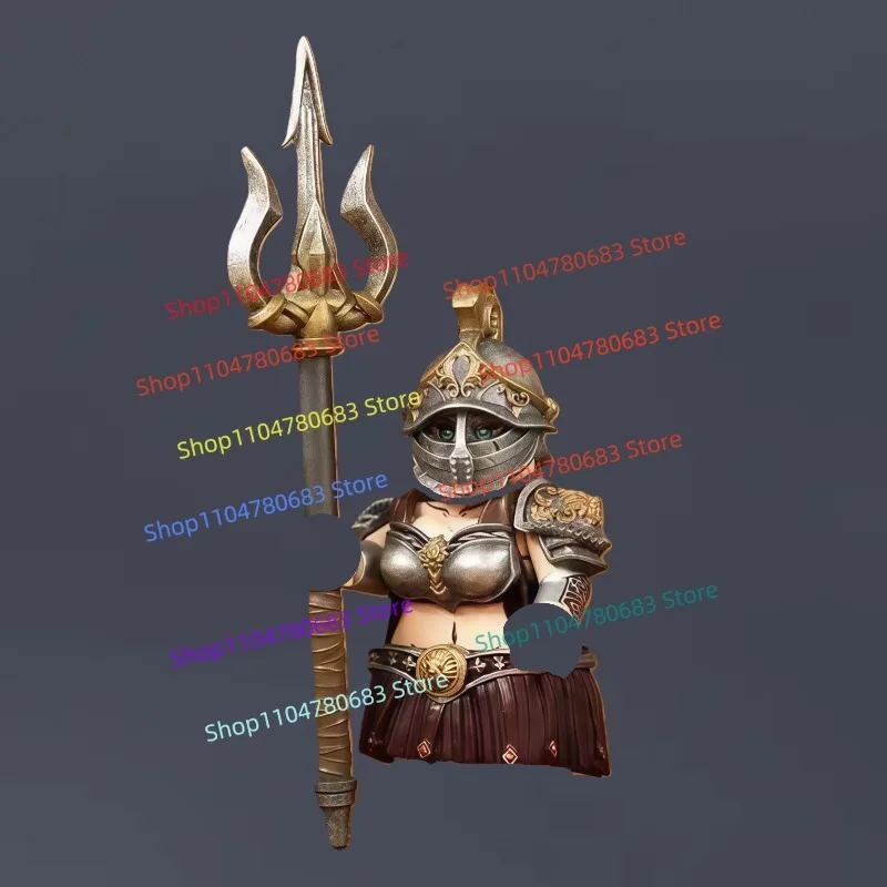 MOC اللبنات الفيلق الروماني قائد عمل صغير الشكل التجمع نموذج عرض تمثال أنيمي الكرتون لعبة الزخرفية هدية