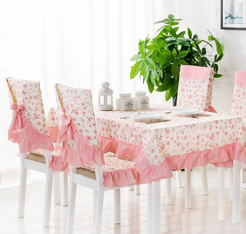 Princess Sophie Pink Lace bedside Table Cloth European Luxury Style Multi-functional Dust-proof Wedding Party Table Cover Towel