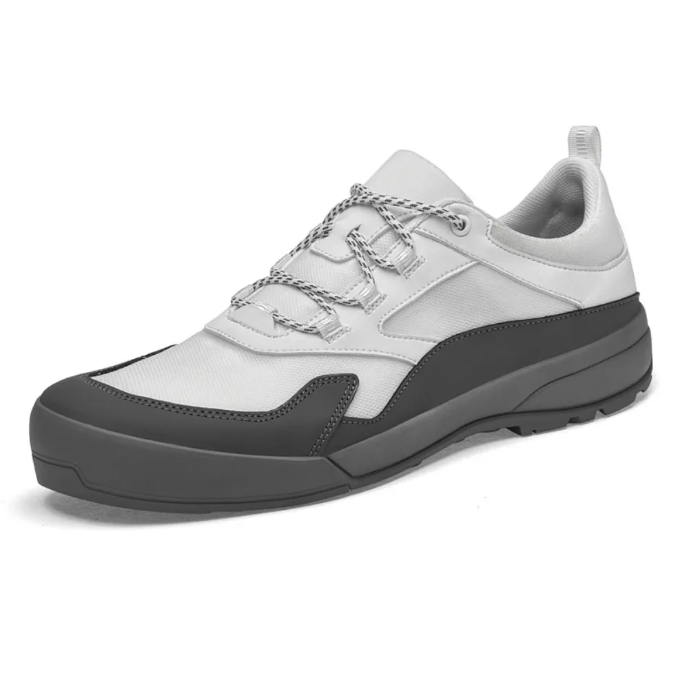 

Lightweight Breathable Black White Casual Sports Sneakers Men Anti-slip Shock Absorption Running Shoes