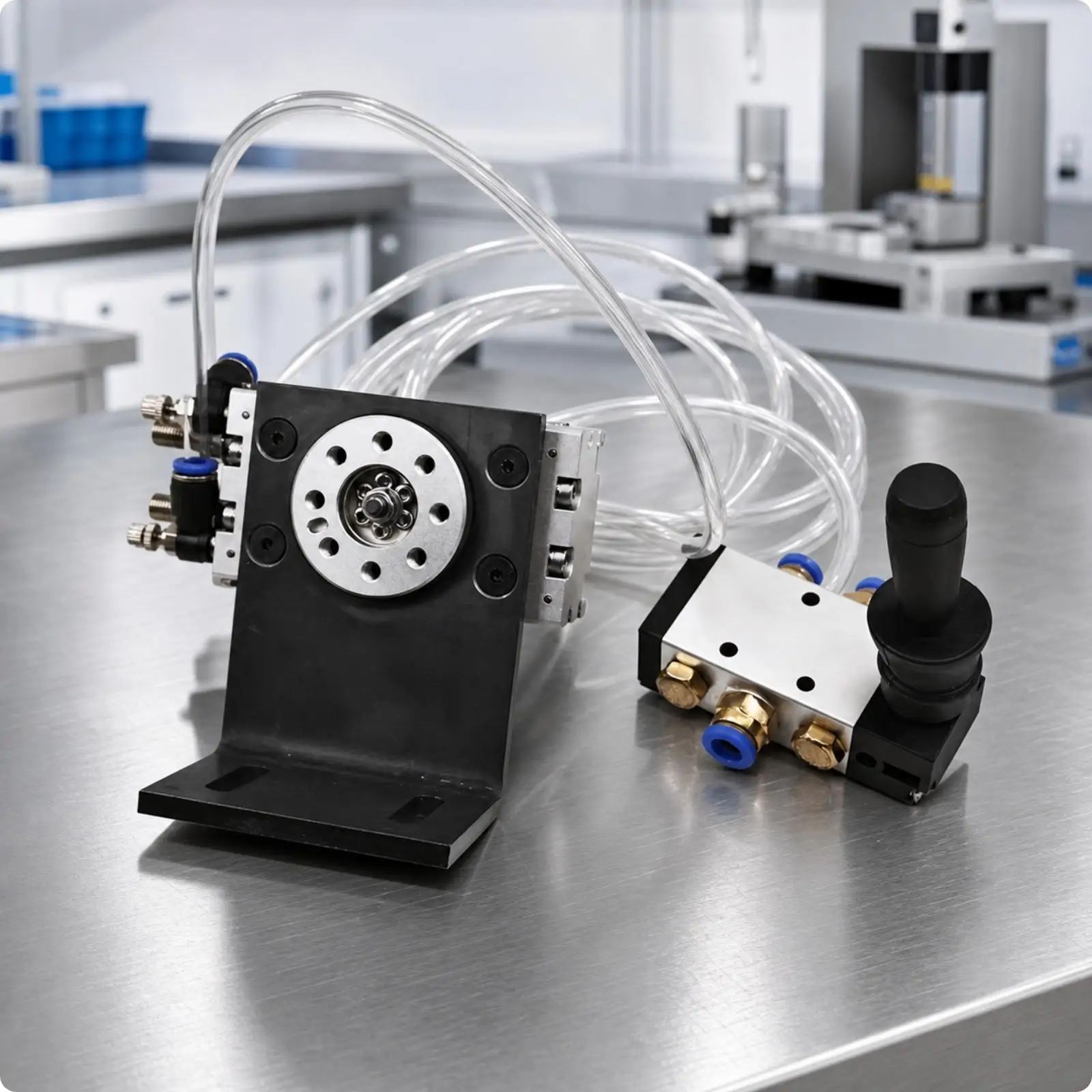 Rotary Double-Sided Pad-Printing Fixture Pneumatic for Machinery Technicians, Print Shop Machine Handlers, Production Line,