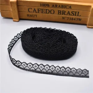 Fita de renda de 10 jardas largura de fita 14mm tecido de guarnição bordado diy para costura de vestido de casamento decoração tecido de renda africano 10 principais vendas pijama feminino colado - №9