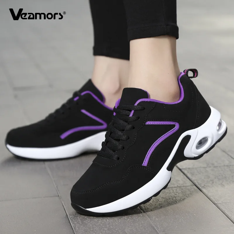 

Fashion Women's Running Shoes PU Leather Casual Sports Shoes Anti-slip Outdoor Sneakers Plush Warm Walking Traveling Shoes