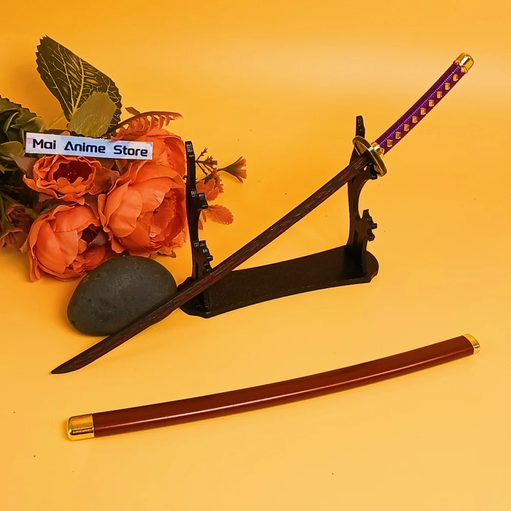 10in أنيمي بليتش Ulquiorra كاتانا الحجم الحقيقي كاتانا الأصلي الساموراي صابر أيزن السيف المعادن النينجا شفرة سكين لعبة غير حادة هدية #1
