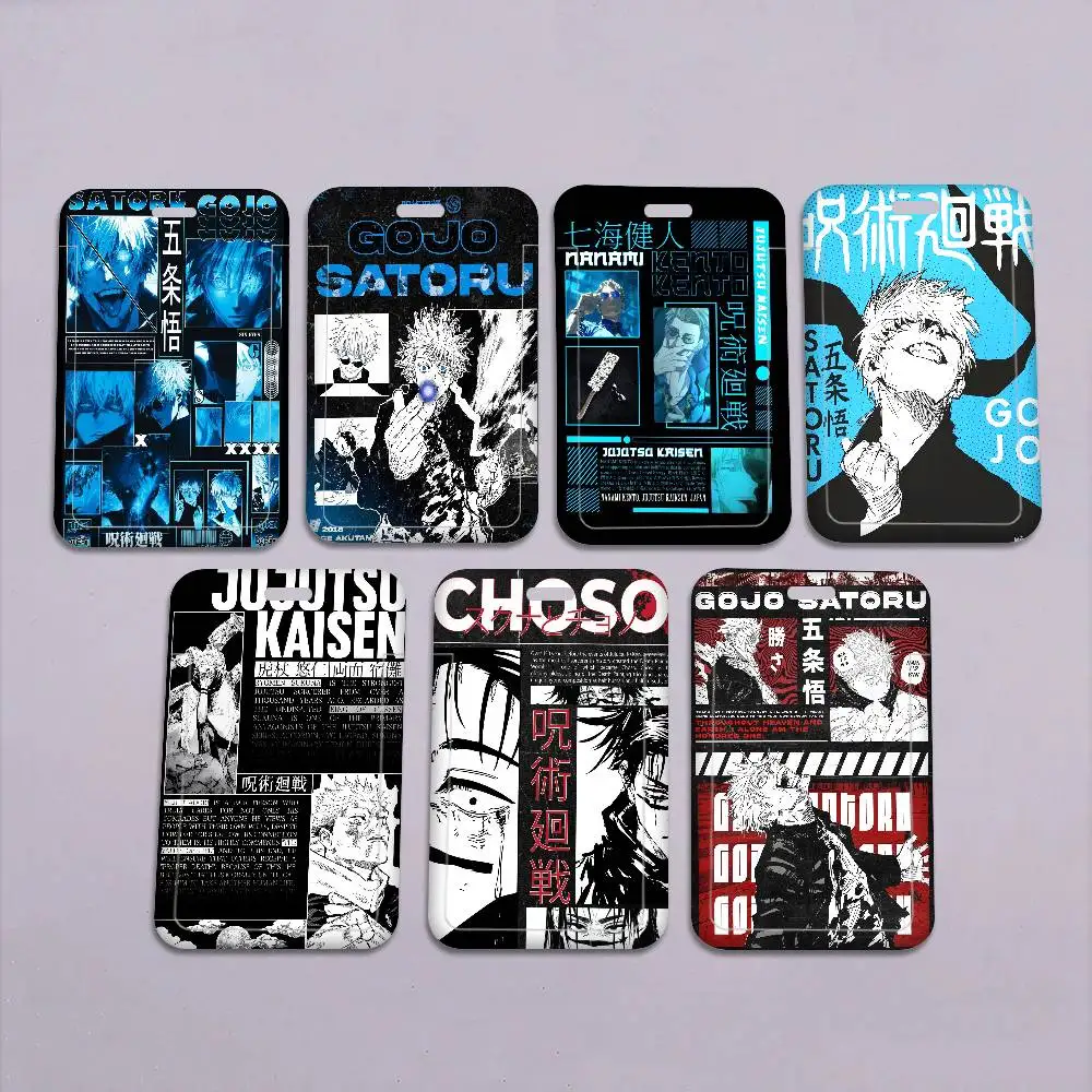 Jujutsu Kaisen Lanyard For Keys Chain Credit Card Cover Pass Charm Straps ID Badge Holder Key Accessories Gifts