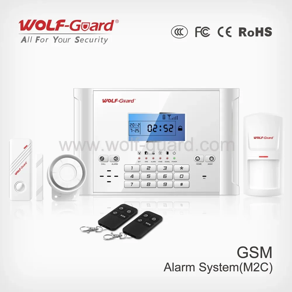 Hot sale GSM Alarm security system  YL-007M2C anti lost home alarm system wireless smart security alarm system