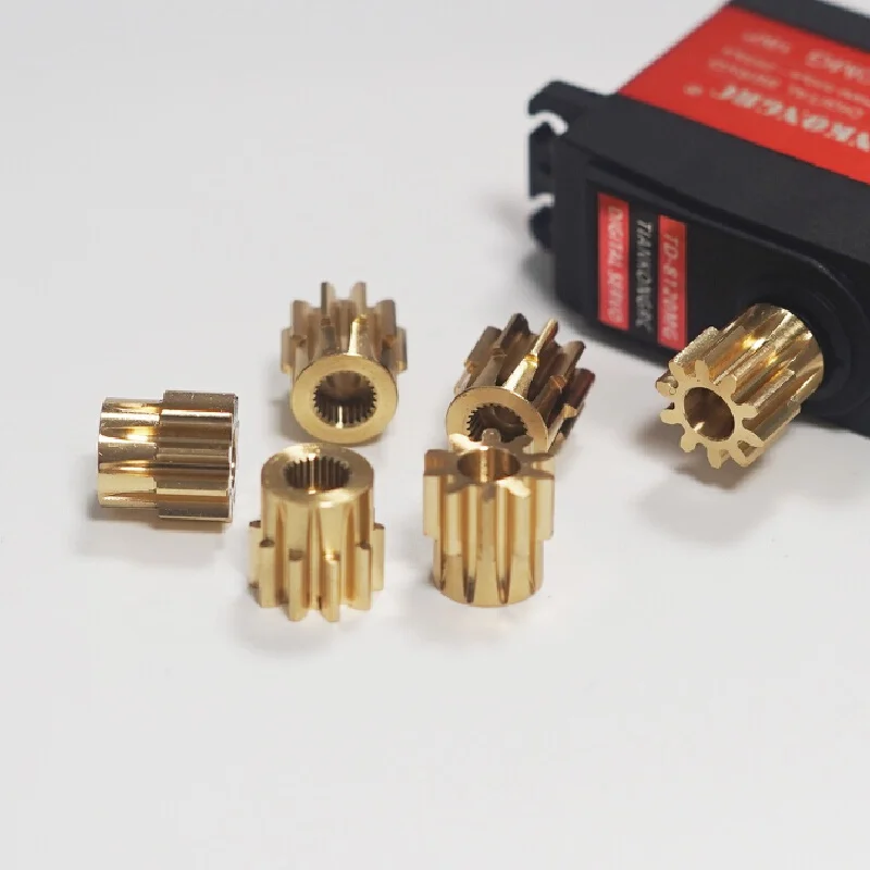 New TIANKONGRC Brass Metal Gear 1 Module 10 Teeth For 25T Standard RC Servo Airplane Robot External Disc Servo Accessory