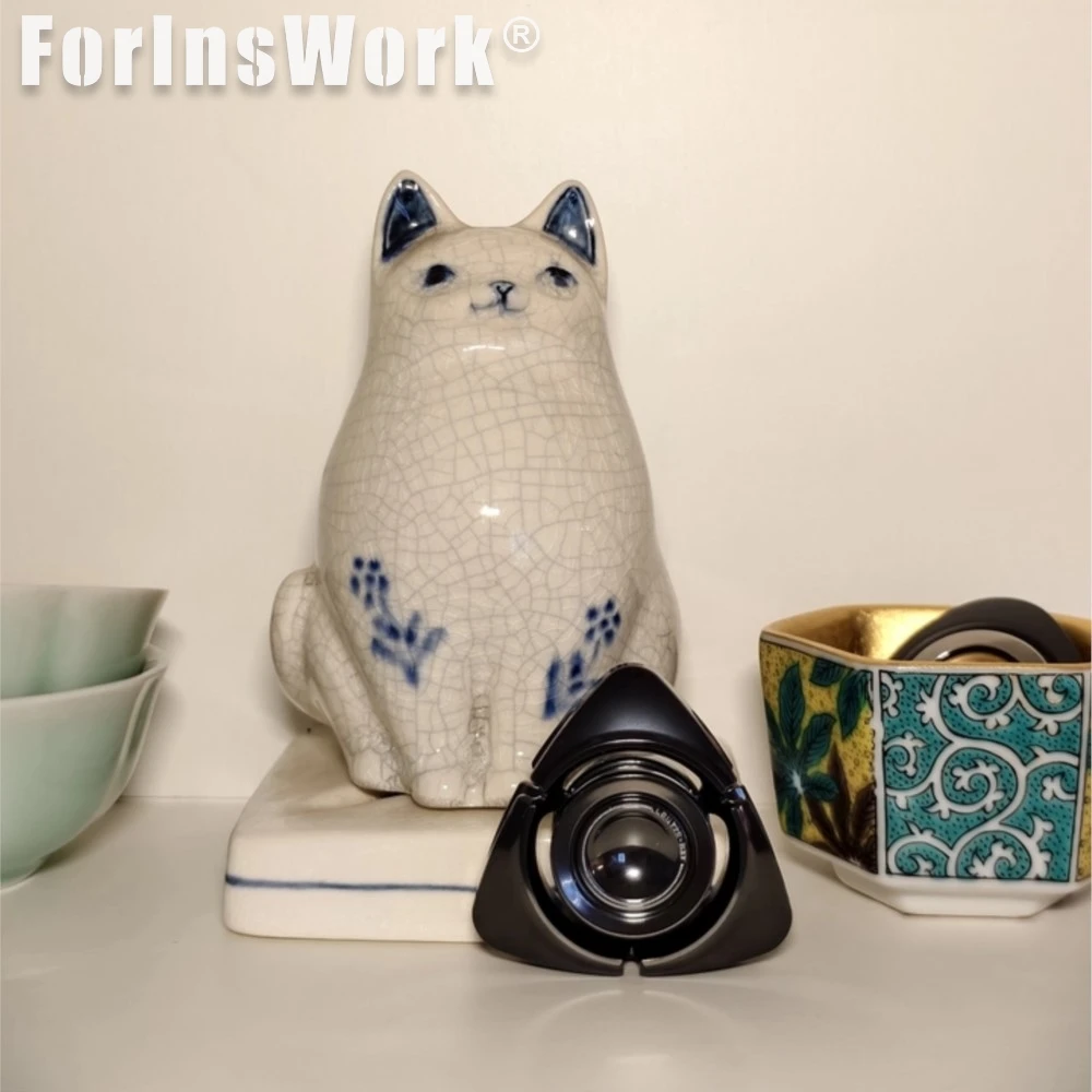 LAUTEI BIT-04 الزركونيوم تلميع ثلاثي أوراق تململ سبينر المعادن EDC لعبة للبالغين الإجهاد الإغاثة فنجر سبينر بت سلسلة #5