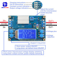 DC-DC Step Down Buck Converter CC CV DC 6.5-36V to 1.2-32V 5A 75W Converter Power Supply Module Voltage Regulator Transformer
