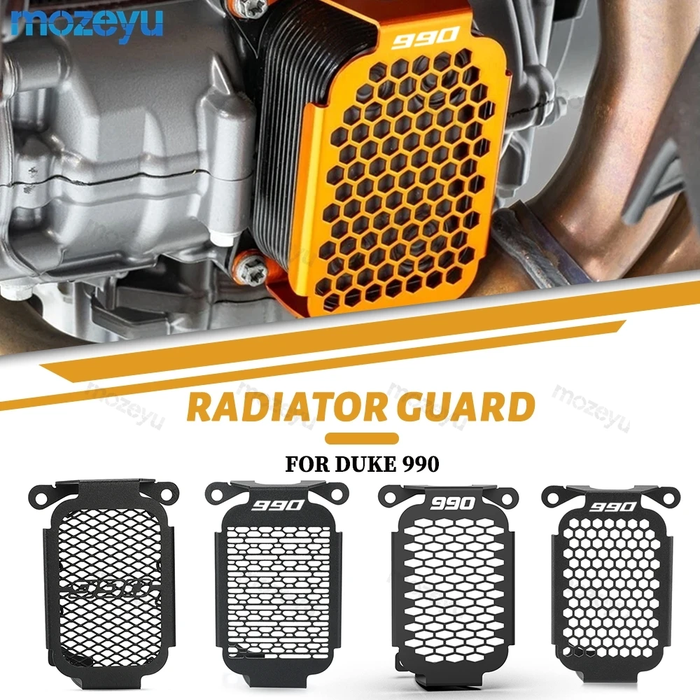 For 990 Duke 2duke 900 2024-2026 Duke 990 Oil Water Heat Exchanger Guard Engine Cooling Cover Protector  Motorcycle Accessoreis