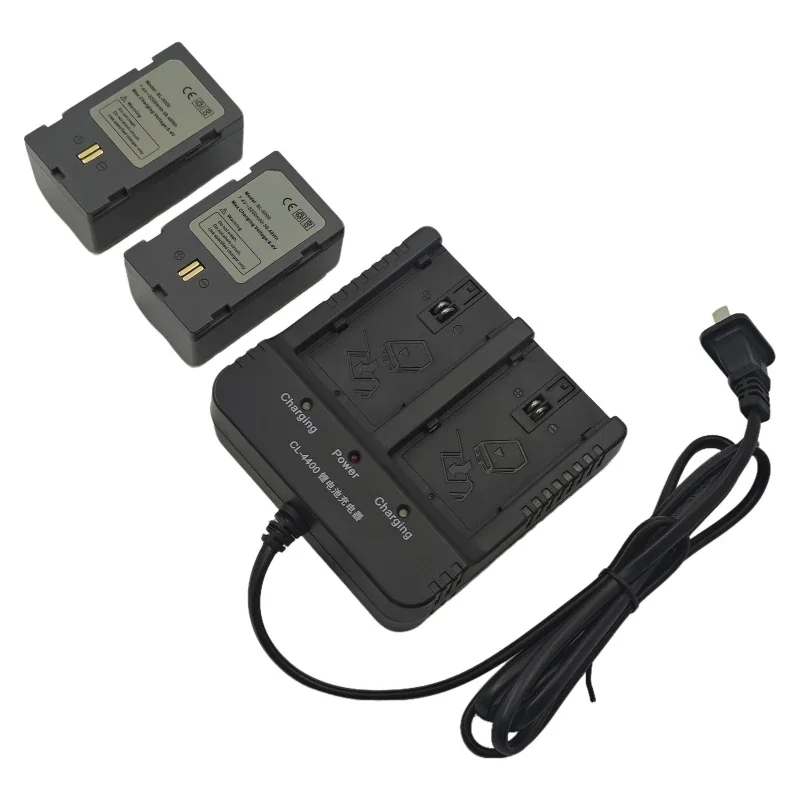 CL-4400 Charger with 2pcs BL-5000 Battery for Hi-target GNSS GPS RTK V30 V60 V90 F61 F66 GPS CL4400 Dual Charger Battery