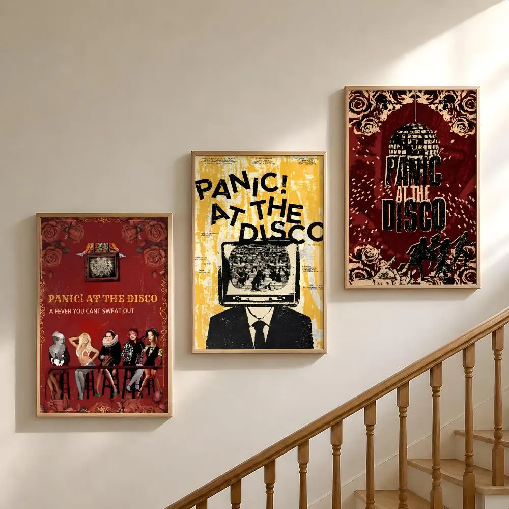 Band Panic! At The Disco Rock Poster Waterproof HD Modern Peel And Stick Wall Decor Bedroom Living Room Dorm Office