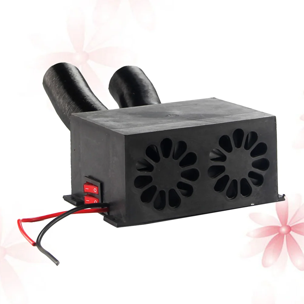 

12V Car Portable Fan Heater Defroster Demister for Truck Bus Van (Black) car heater car heater defroster