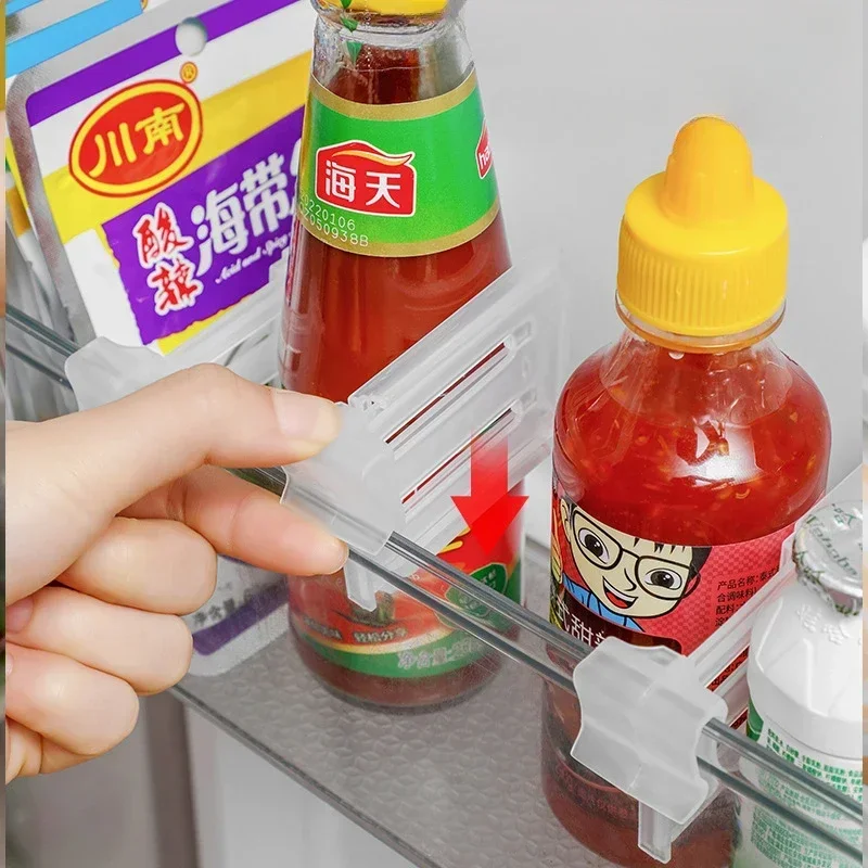 Seasoning Divider Fridge Clip-on Partition Beverage Refrigerators Food Board Adjustable Shelf Sorting Bookend Side Door