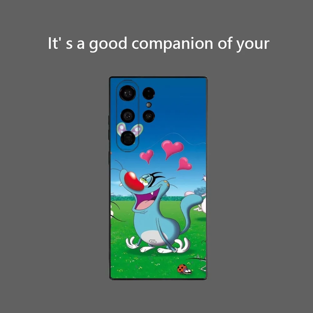 Popular Anime O-Oggy And The Cockroaches Phone Case For Samsung Galaxy S25 Ultra S22 S23 S24 Ultra S21 S20 5G Protective Soft