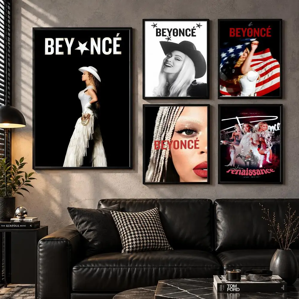 Collector Live Artist Music Vocalist Poster Stage Beyonce Poster Modern Wall Art Bedroom Living Room Print Unframed