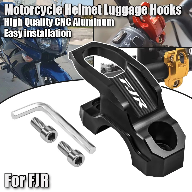 For Yamaha FJR 1300 FJR1300 2003 FJR1300 CNC Aluminum Modification Motorcycle Accessories Helmet Luggage Hooks