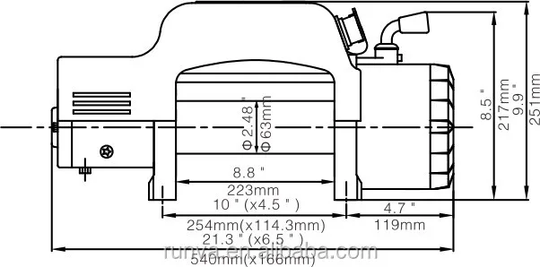 Runva Factory Price 4X4 Winch Electric Winch