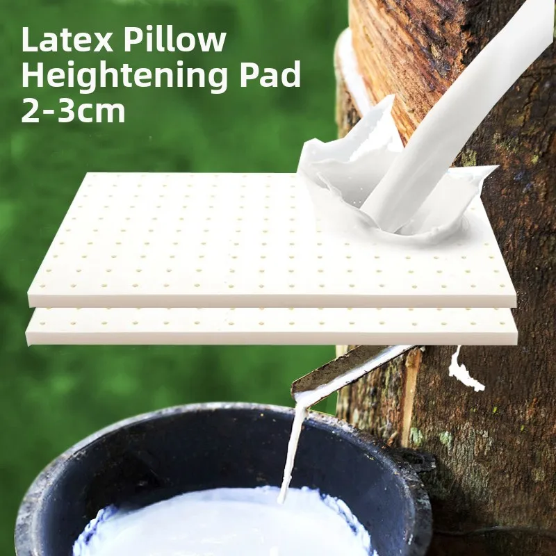 Natural Latex Pillow Heightening Pad 2cm Low Single Person Thickened Memory Foam Pad Adjustable Height Wave Shape Rectangle