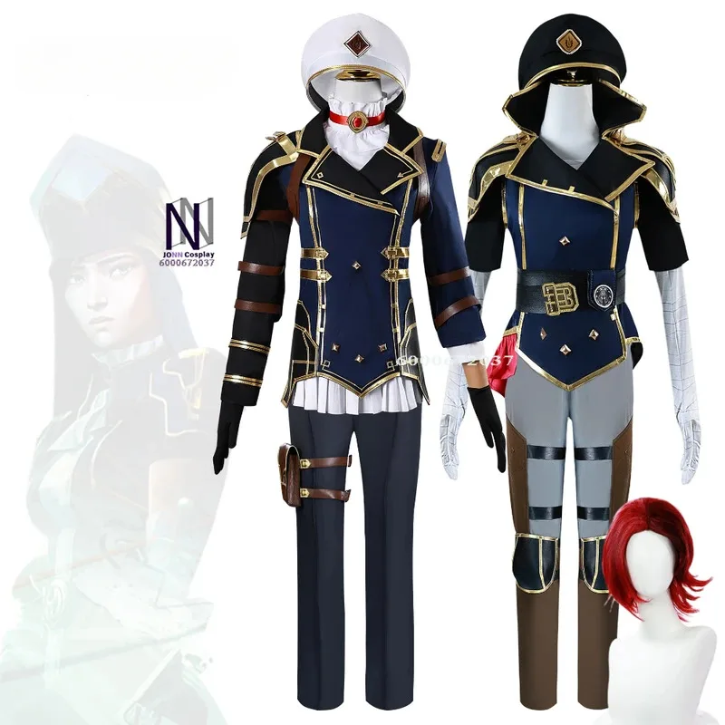

Top Sale Fantasia Arcane Caitlyn Cosplay Budget-Friendly Anime LoL 2 Disfraz Costume Women Halloween Carnival Party for Women