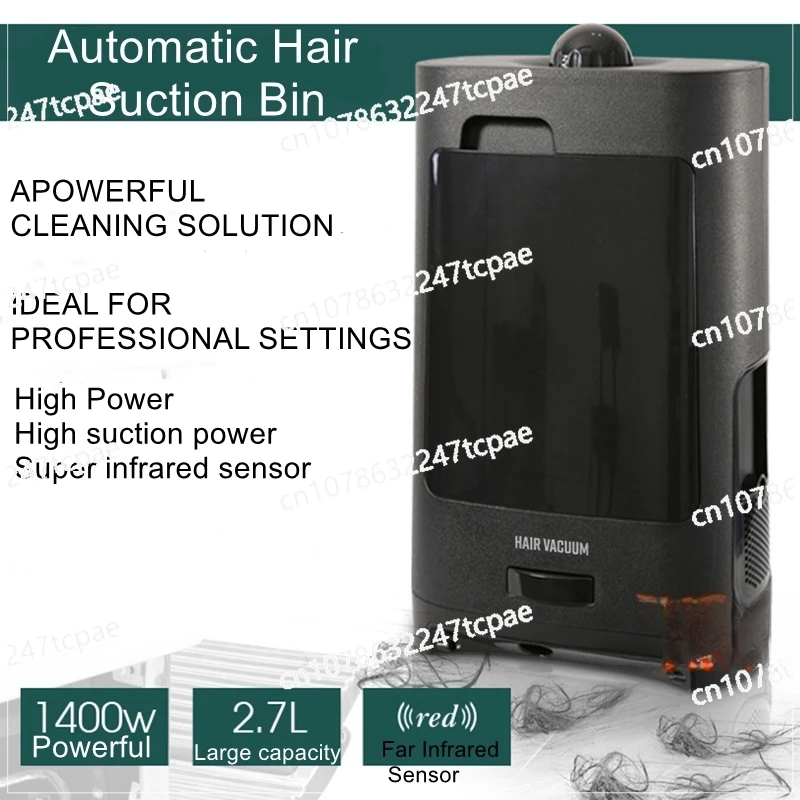 Hair salon special suction hair bin high-power infrared induction intelligent suction hair crusher tool