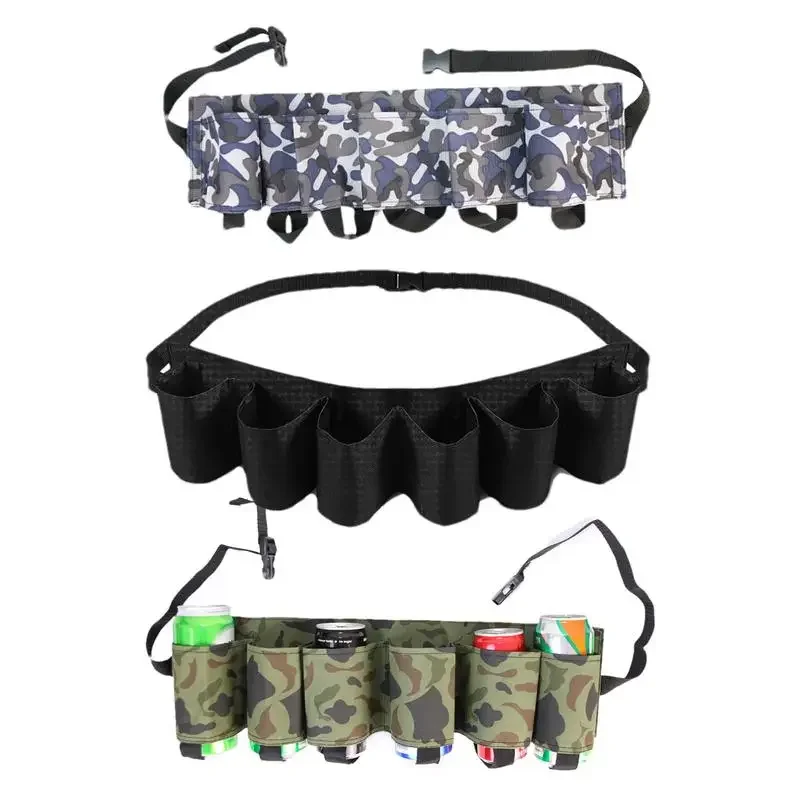 

Portable Bottle Waist Beer Belt Bag Outdoor Climbing Camping Hiking Holster Wine Bottles Beverage Can Holder Hanging Organizer
