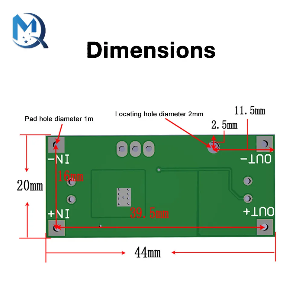 Buck Module 48V60V100V Drop 1.25V-48V Voltage Regulator Module High-Voltage Adjustable Step-Down Board Electric Vehicle Power