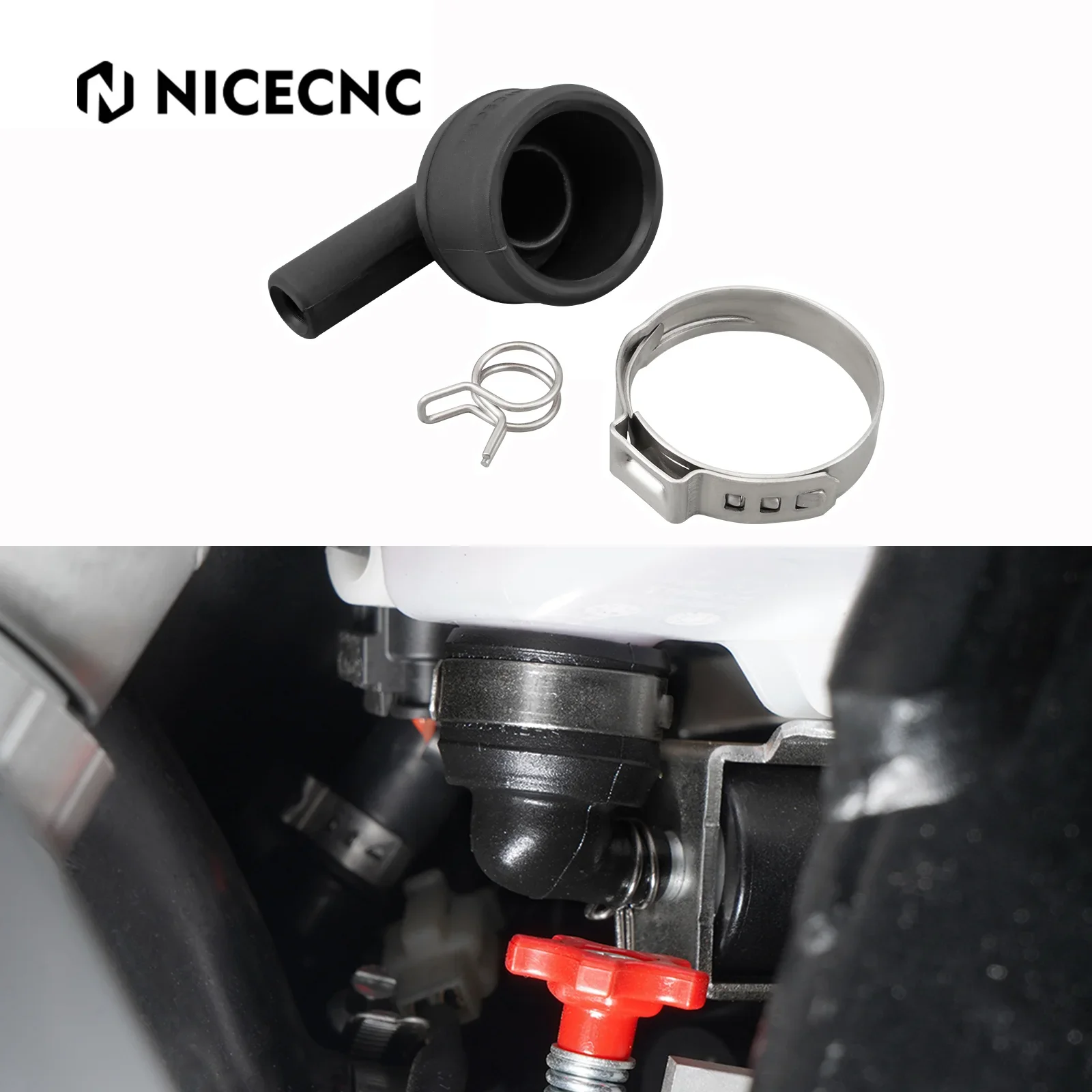 NICECNC For KTM EXC 300 XCW 300 EXC 250 XCW 150 XCW 250 2023 EXC TPI 300 XCW TPI 300 XC TPI 300 2020-2022 Angle Piece Oil Tank