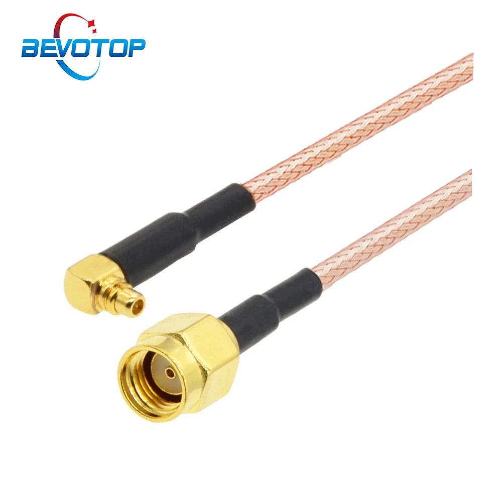 10PCS MMCX to RP SMA Extension Cable Straight MMCX Male to RP-SMA Male RG316 Pigtail Jumper Custom-Made RF Coaxial Cable