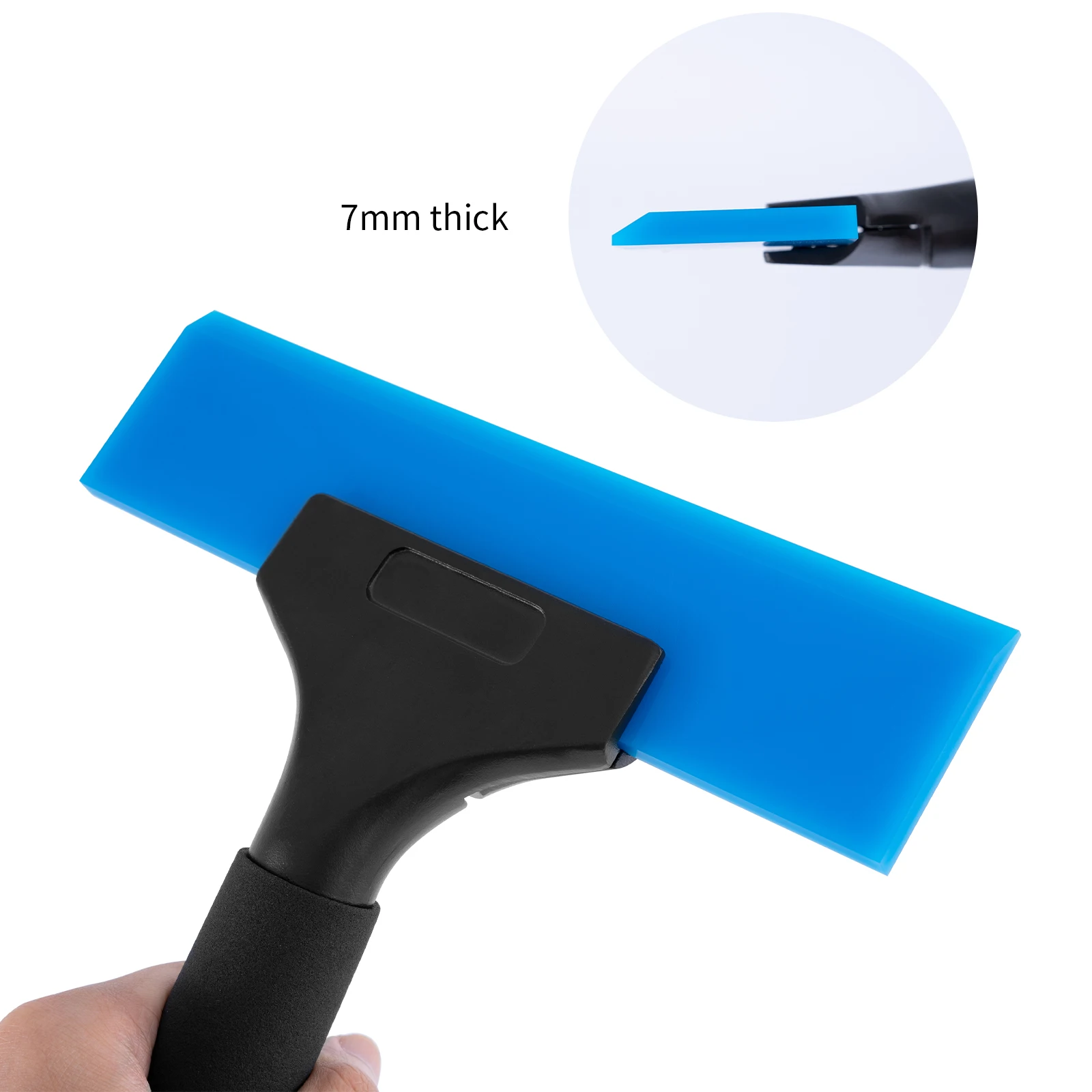 Long‑Handle Multifunctional Squeegee Soft Rubber Blade PPF Installation Tool for Vinyl Wrap Window Tint Car Film Bubble Removal