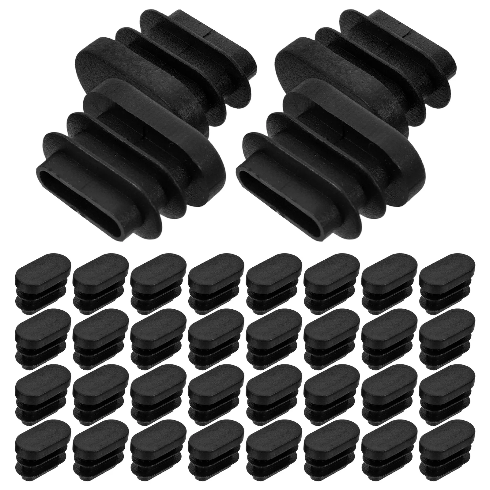 

40Pcs Pe Chair Leg Protectors Anti-Noise Furniture Feet Caps Oval End Plug Floor Scratch Protection Chair Leg Caps