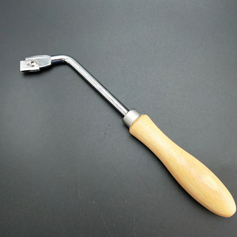 Wooden Handle Grooving Knife Sports Floor Grooving Tool Floor Rubber Scribing Grooving Knife Welding Torch Set Essential Tools