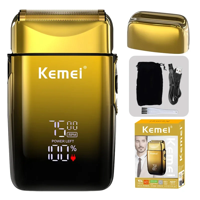 Kemei Hair Clipper Km-2296 Km-1256 Km-TX10 Barber Blading Hair Cutting Machine Clipper Grooming Cordless Rechargeable Shaver view 6