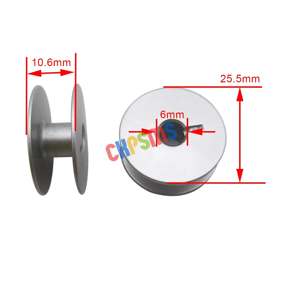 #18034AS (M Size) Aluminum bobbins Compatible with HQ16  HQ18 Long Arm Quilting JUKI DU-1181,DNU-241,DNU-1541 Seiko STH-8BL