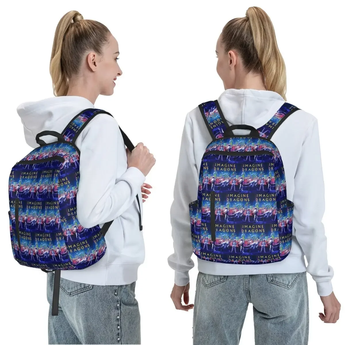 Imagine Dragons Band Loom Tour Backpack Daypack Boys Girls BookBag School Bag Shoulder Bags for Men Women