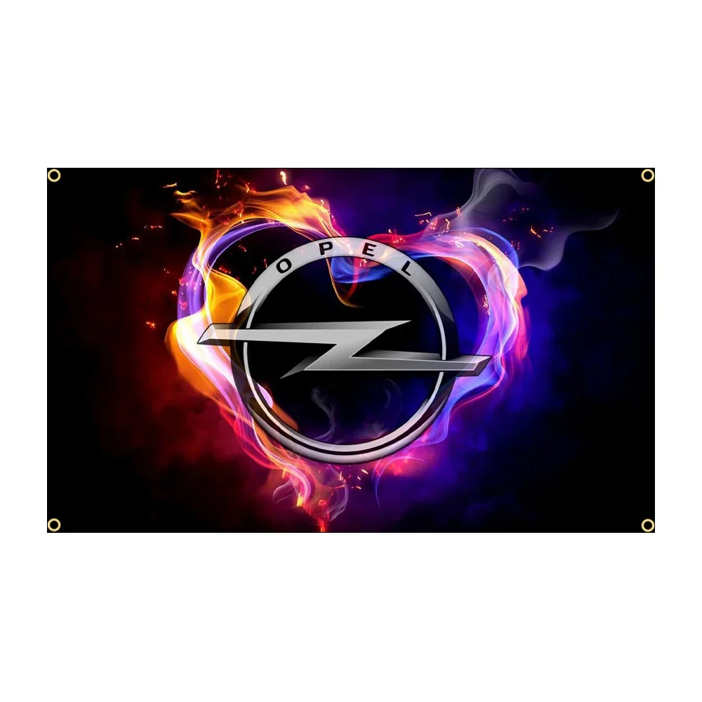 FLAGDOM 60x90cm 90x150cm Opels Flag Polyester Printed Motorsport Racing Car Flag Banner Decoration Tapestry For Decor