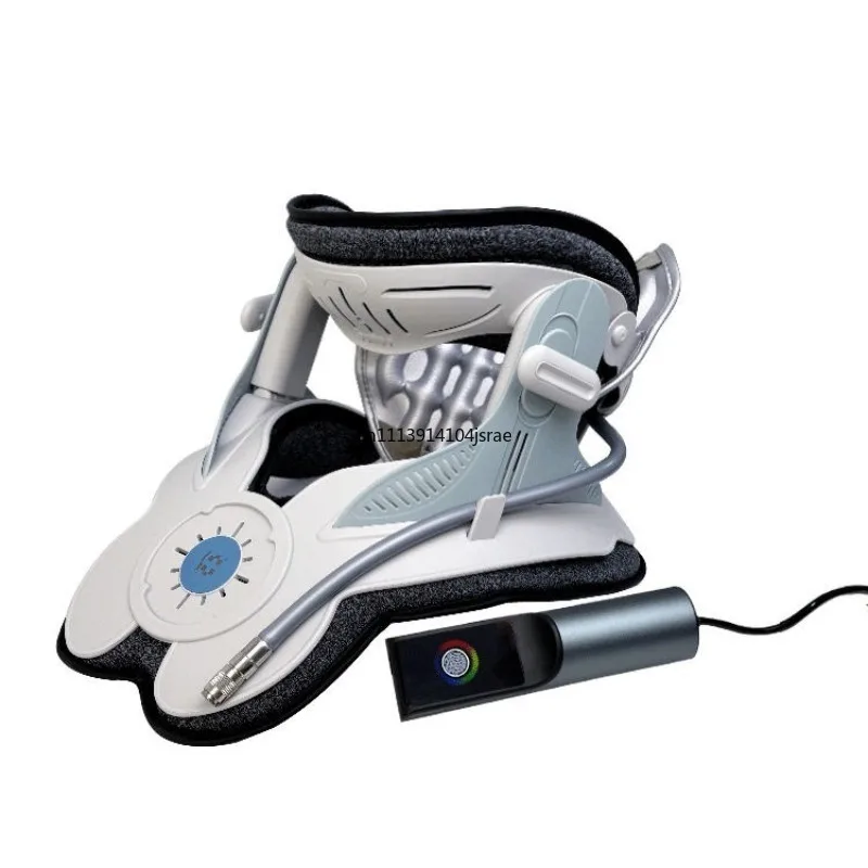 Electric & Manual Pump Cervical Fixing Bracket, Soft Adjustable Pain Relief Neck Collar, Home Cervical Traction Device