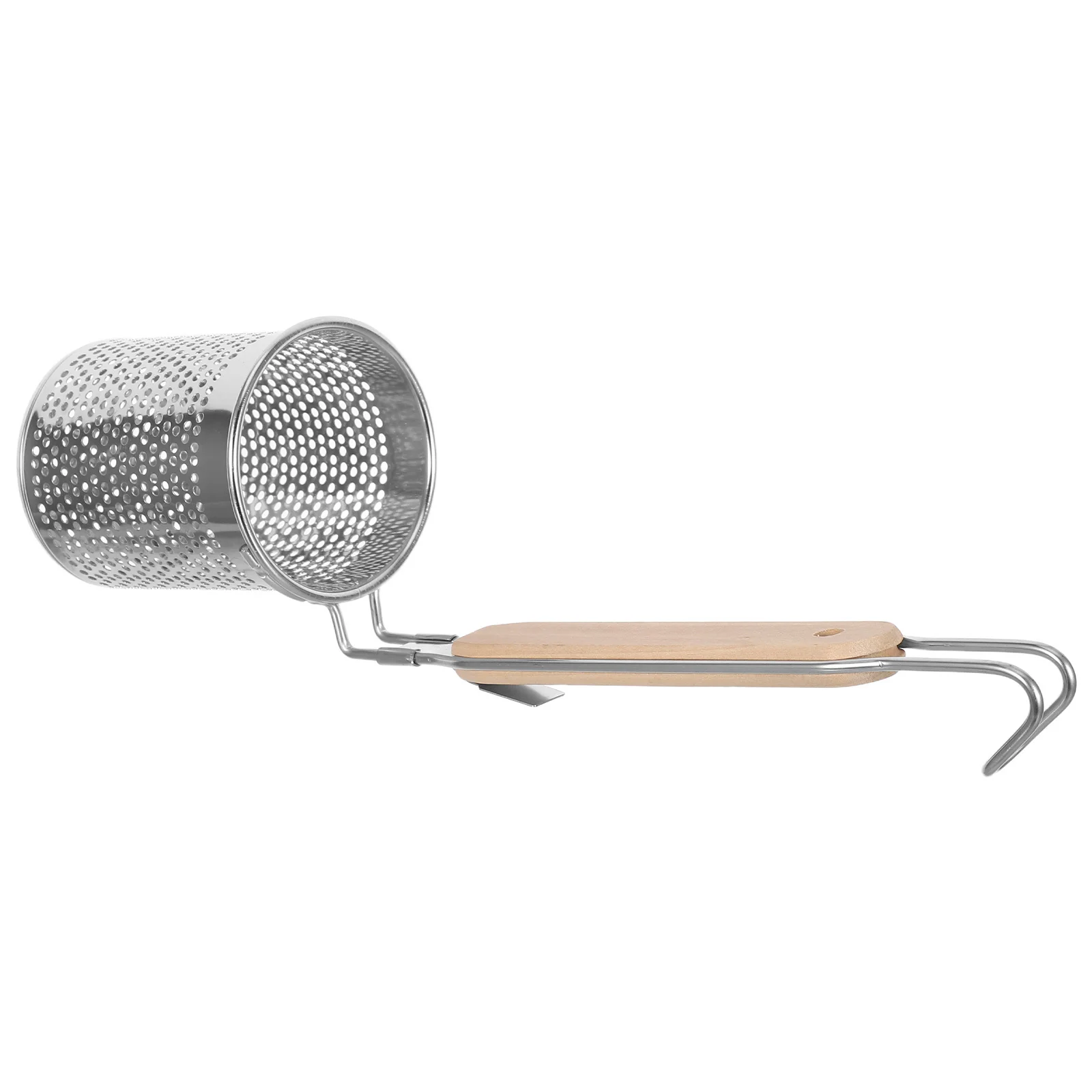 

Stainless Steel Pasta Strainer 8cm Kitchen Spider Spoon Mesh Skimmer Ladle for Noodle Draining Hotpot Cooking Serving