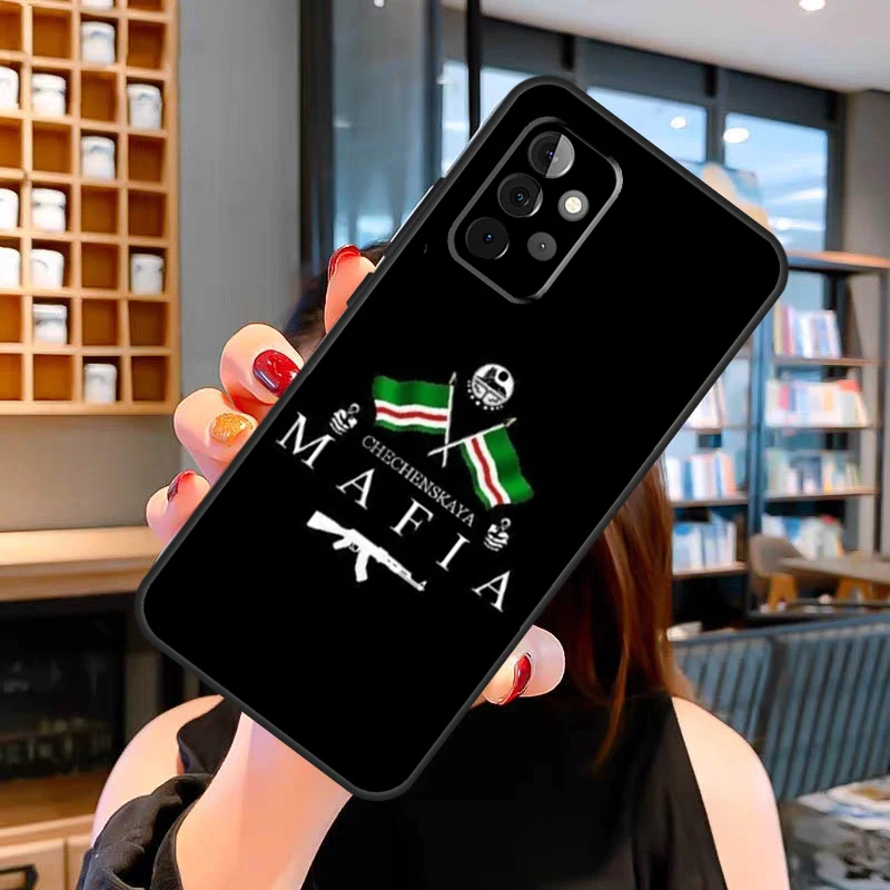 Чеченский чехол с флагом для Samsung Galaxy A53 A56 A36 A06 A13 A32 A12 A22 A52 A35 A26 A16 A55 A15 A54 A34 A14