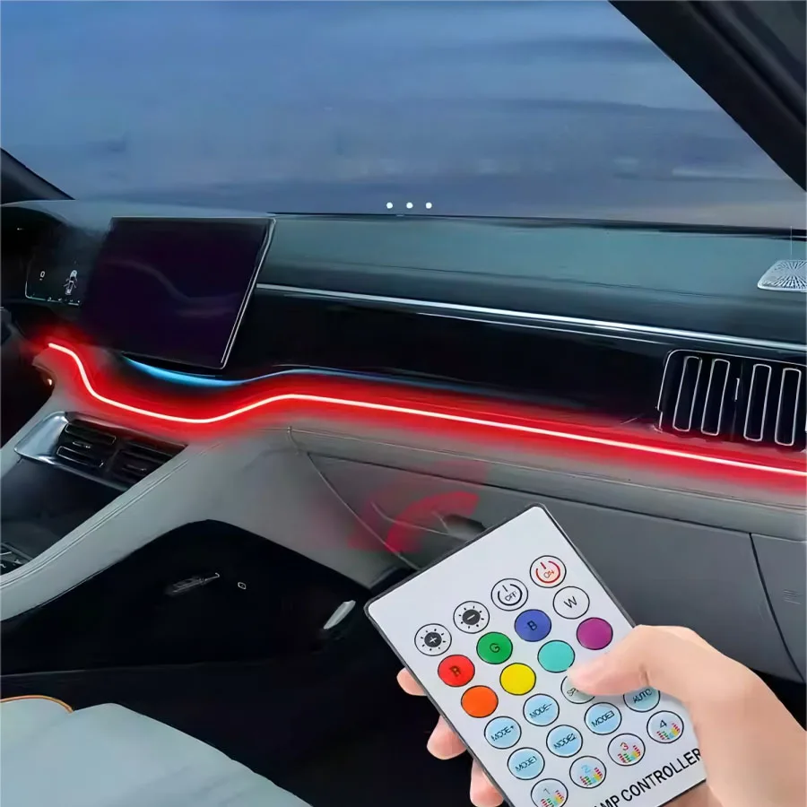 

New For BYD Seal U Song Plus Dm-i Ev 2023-2024 Neon Car LED Interior Lights RGB Ambient Light Fiber Optic Kit With APP Wireless