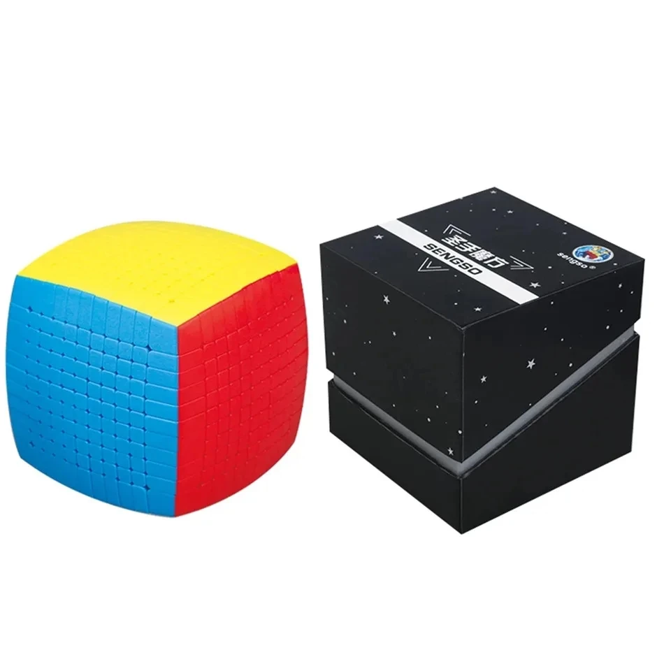 Shengshou 13x13x13 magiczna kostka bez naklejek 128mm poduszka kostki prędkość magiczna łamigłówka 13x13 edukacyjne Cubo Magico zabawki prezent