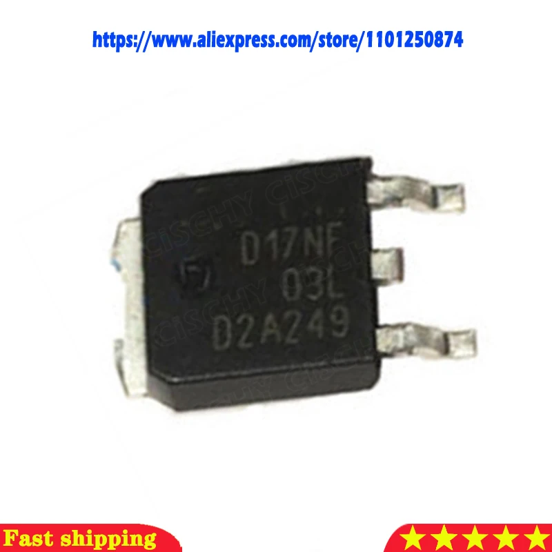 10pcs/lot D17NF03L STD17NF03L  stock TO-252 30V 17A