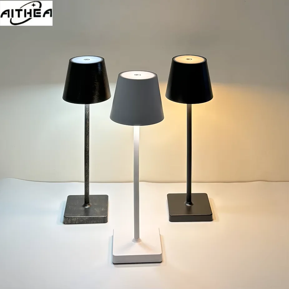 AITHE Rechargeable Colorful LED Night Light Bedside Table Lamp Wine Bottle Lamp Head for Home Clubs Bar Hotel Ambiance Decor