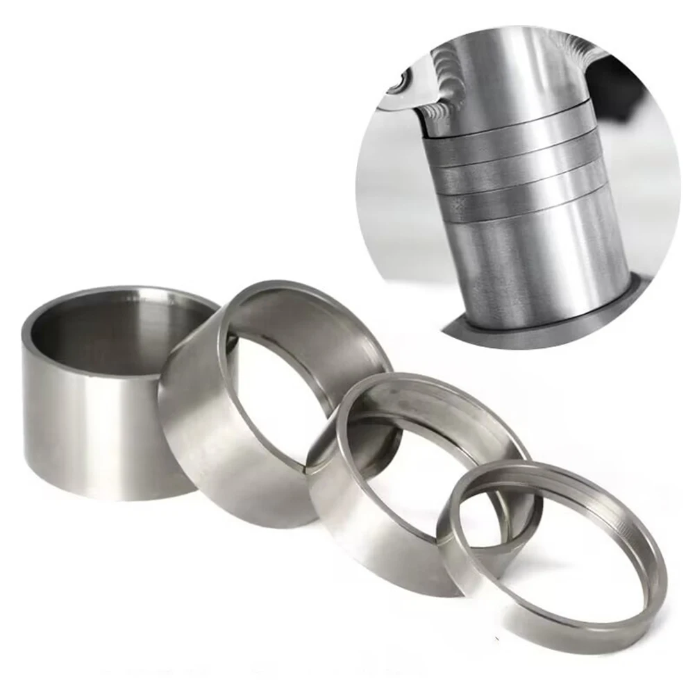 

5/10/15/20/25/30mm Bike Headset Spacer TitaForNIUm Spacer Stem Washer Bicycle Front Fork Standpipe Headset Stem Rise-up Adjust