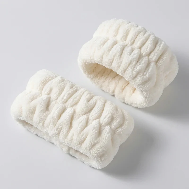 1/2/3/4Pairs Magic Face Wash Wrist Cuffs – Stop Water Dripping While Cleansing, Terry Towel Material, Comfortable&Reusable