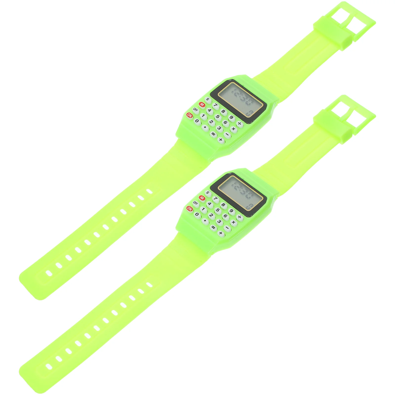 2 Pcs Children Watch Calculator for Kids Watches Calculation Digital Simple and Stylish