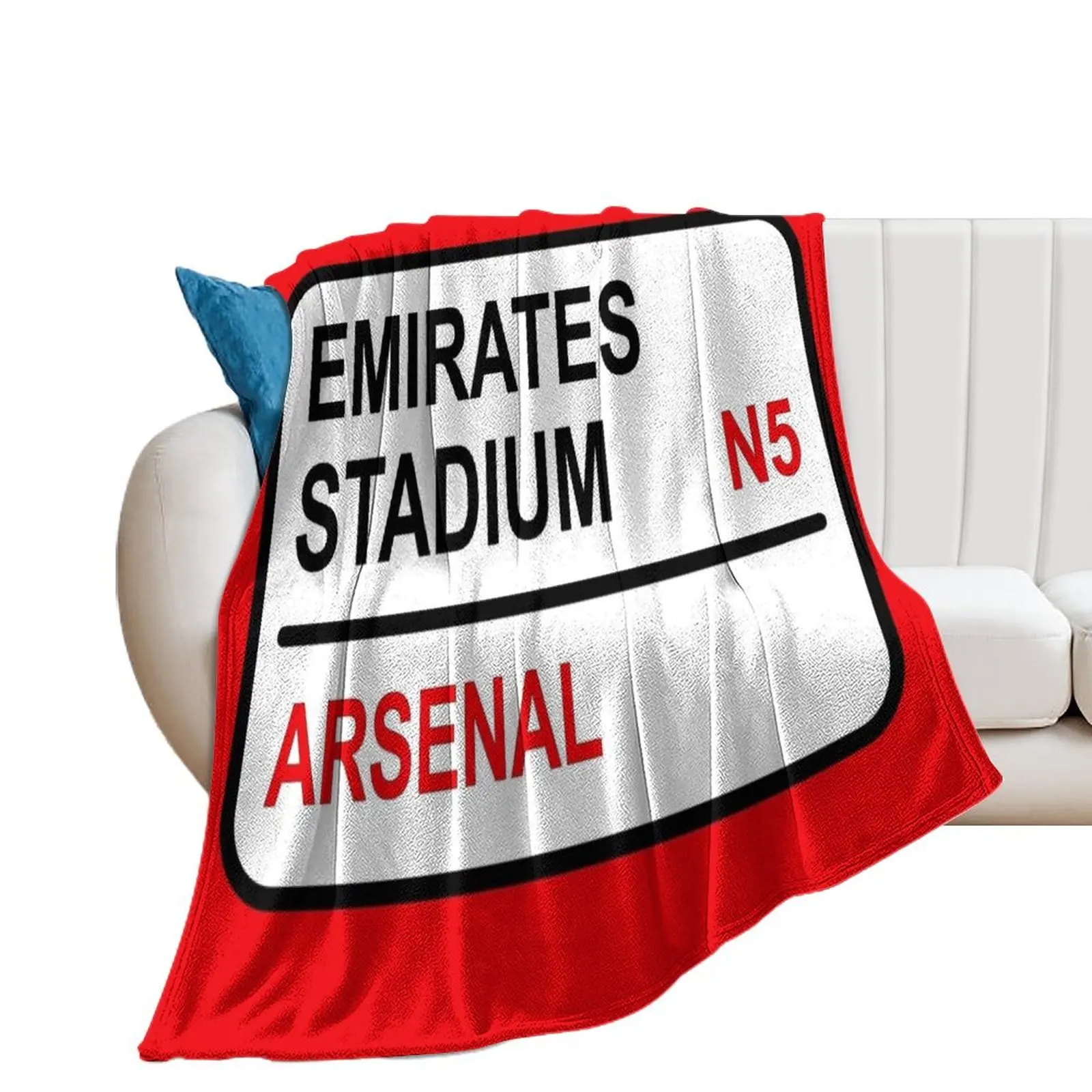 

Emirates Stadium Football Sign Throw Blanket Moving Kid'S Blankets