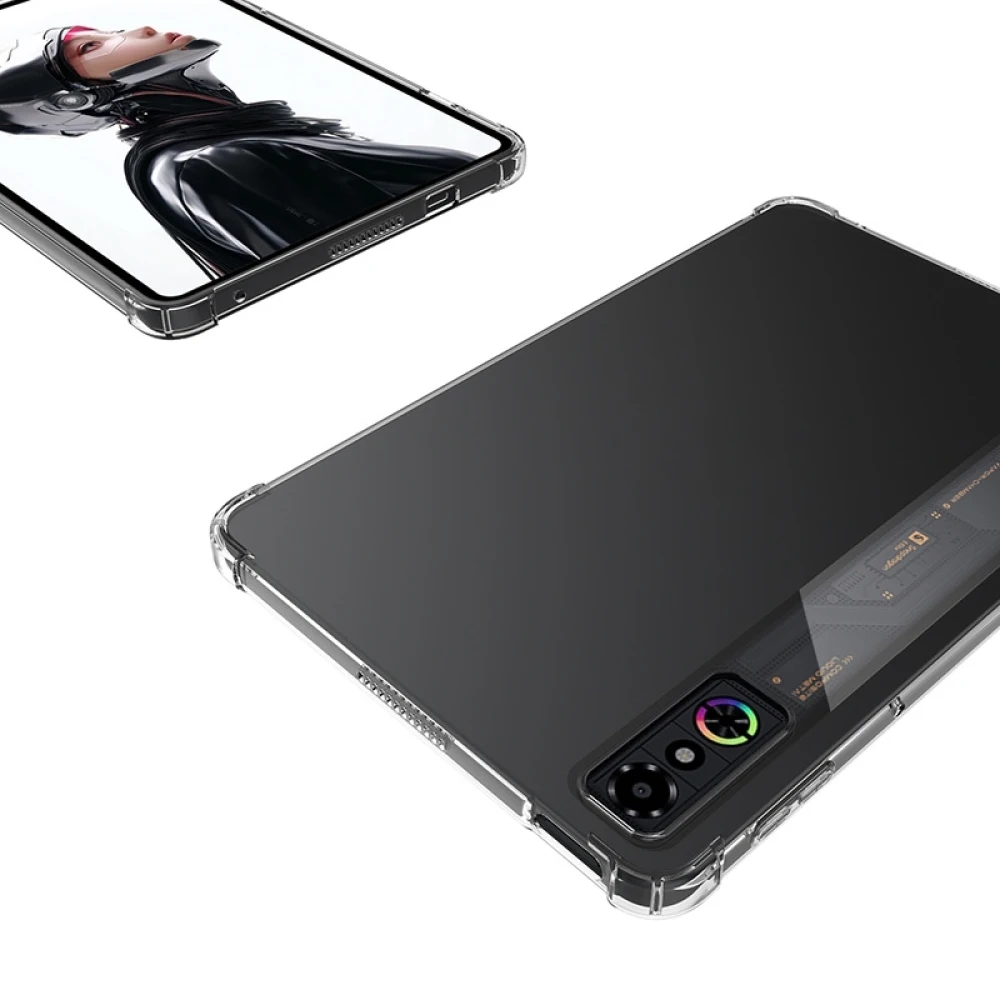 

Crystal Clear Case for RedMagic Astra Gaming Tablet, Transparent Soft TPU Protective Cover Shockproof Skin Case Full Protection